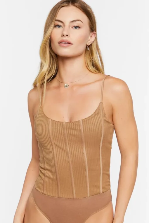 Ribbed Cami Bodysuit