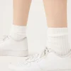 Ribbed Crew Socks