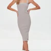 Ribbed Crisscross Sweater Dress