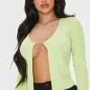 Ribbed Curb Chain Sweater