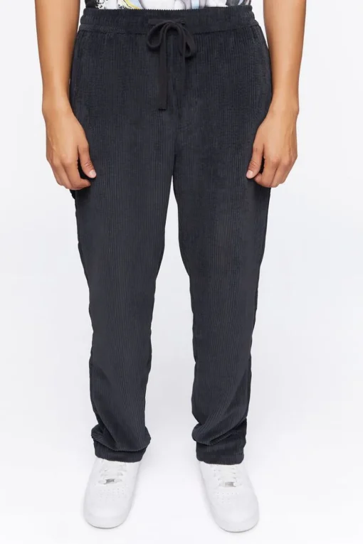 Ribbed Drawstring Pants
