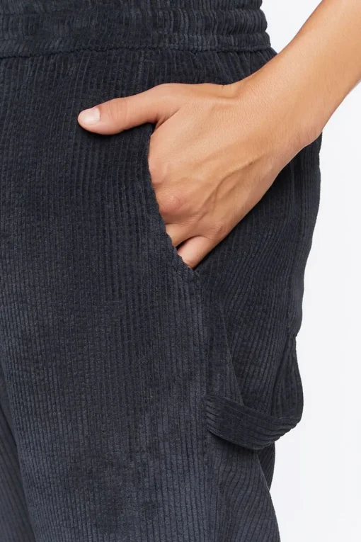 Ribbed Drawstring Pants