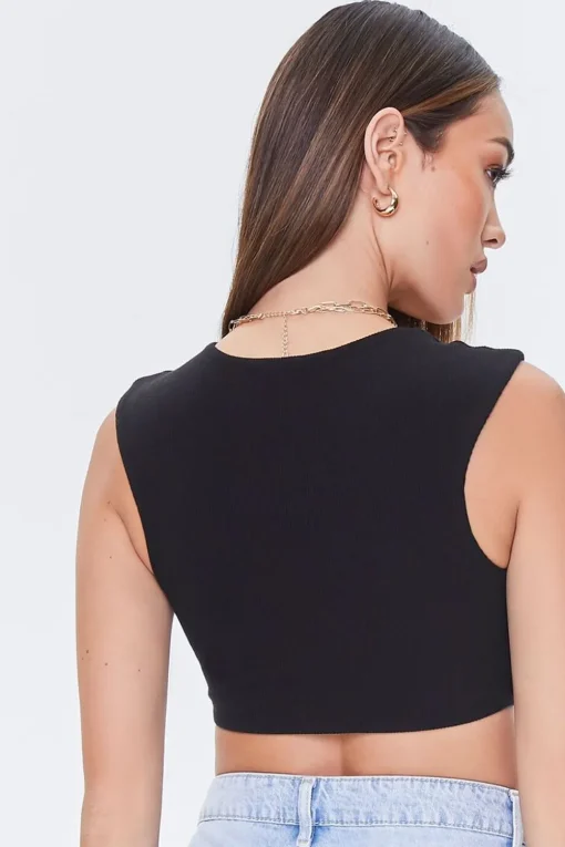 Ribbed Knit Crop Top