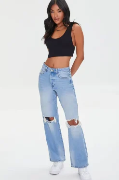 Ribbed Knit Crop Top