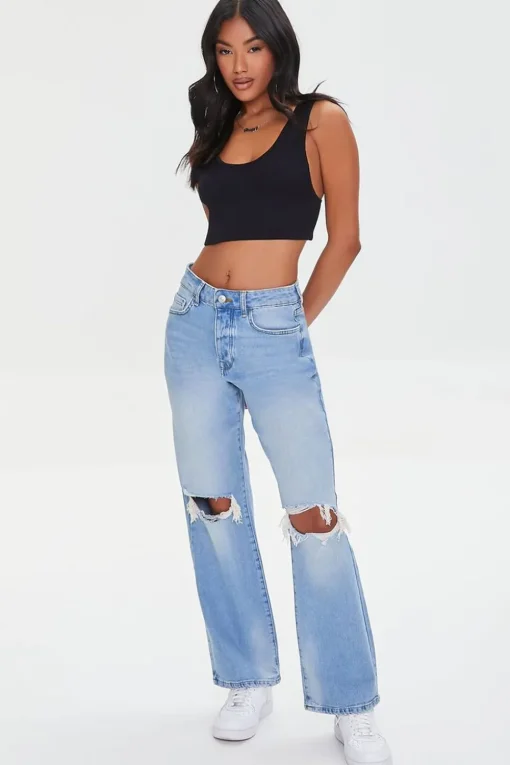 Ribbed Knit Crop Top