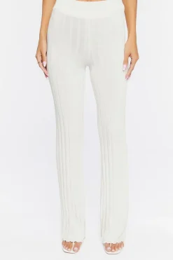 Ribbed Knit Flare Pants