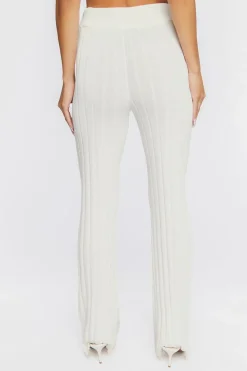 Ribbed Knit Flare Pants