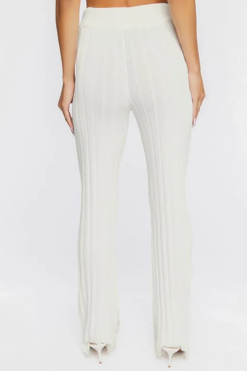Ribbed Knit Flare Pants
