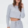 Ribbed Knit Pajama Top