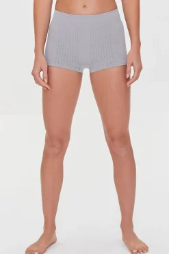 Ribbed Knit Seamless Shorts