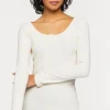 Ribbed Long-Sleeve Henley Tee