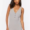 Ribbed Racerback Lounge Romper