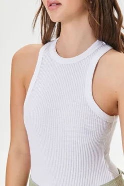 Ribbed Racerback Tank Bodysuit