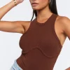 Ribbed Sleeveless Bodysuit