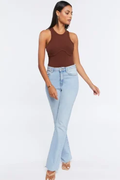 Ribbed Sleeveless Bodysuit