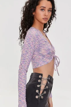 Ribbed Space Dye Crop Top