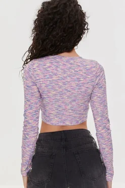 Ribbed Space Dye Crop Top