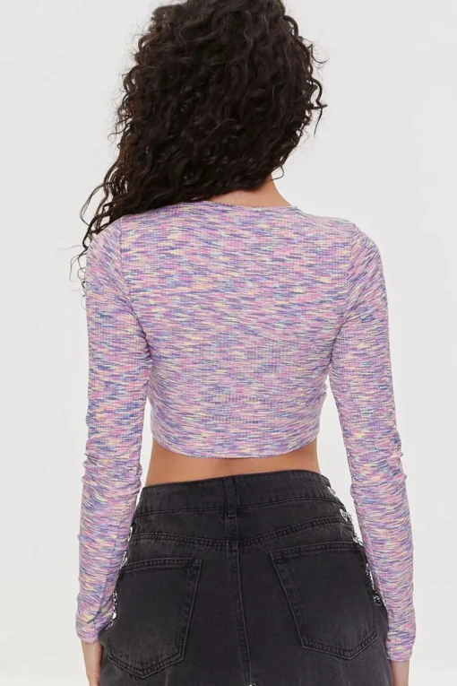 Ribbed Space Dye Crop Top