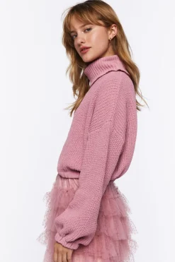 Ribbed Turtleneck Sweater