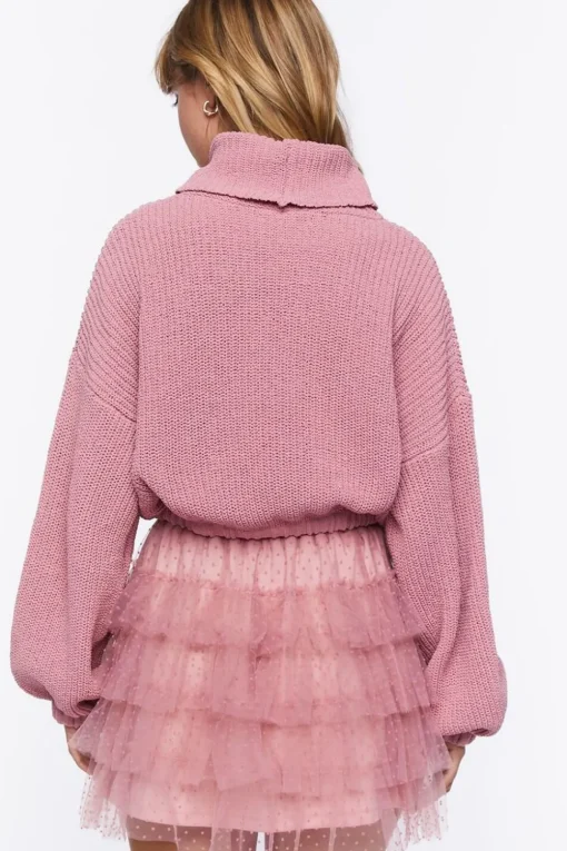 Ribbed Turtleneck Sweater