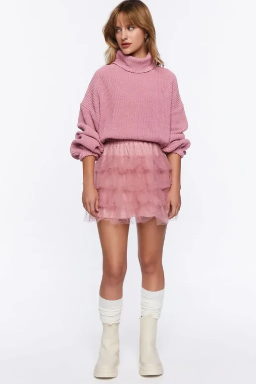 Ribbed Turtleneck Sweater