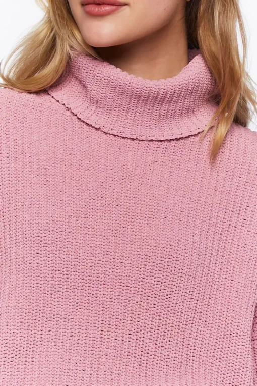 Ribbed Turtleneck Sweater