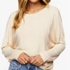 Ribbed Twist-Back Sweater