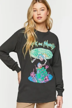 Rick And Morty Graphic Long-Sleeve Tee