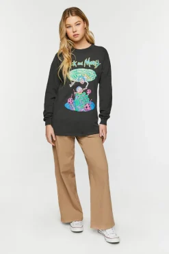 Rick And Morty Graphic Long-Sleeve Tee