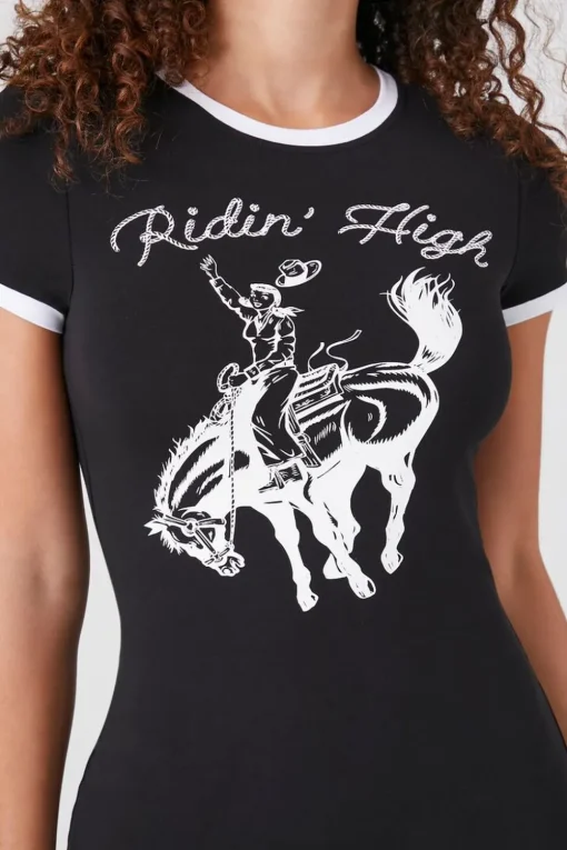 Ridin High Graphic Mini Dress