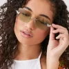 Rimless Butterfly Sunglasses
