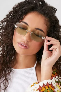 Rimless Butterfly Sunglasses