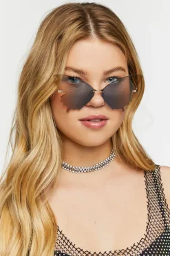 Rimless Butterfly Sunglasses