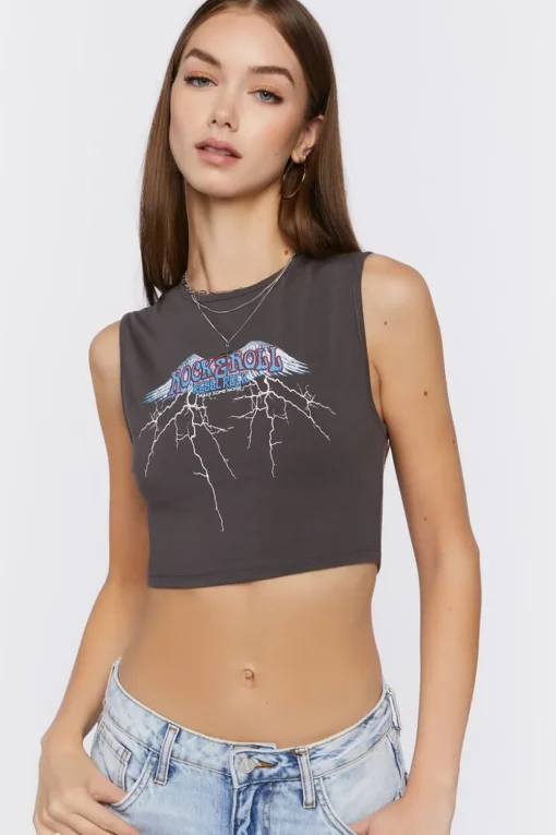 Rock & Roll Graphic Muscle Tee
