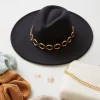 Rolo Chain-Trim Cowboy Hat