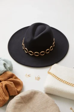 Rolo Chain-Trim Cowboy Hat