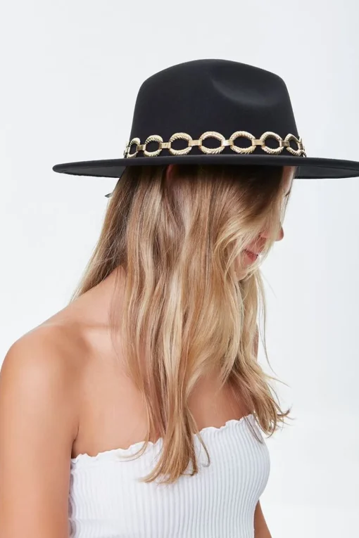 Rolo Chain-Trim Cowboy Hat
