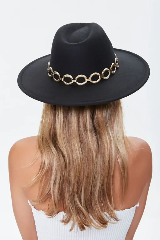 Rolo Chain-Trim Cowboy Hat