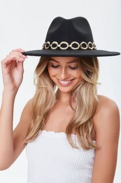 Rolo Chain-Trim Cowboy Hat