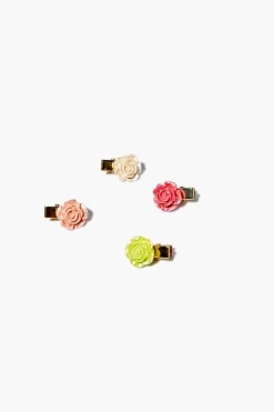 Rose Hair Clip Set