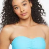 Ruched Bandeau Bikini Top
