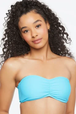 Ruched Bandeau Bikini Top