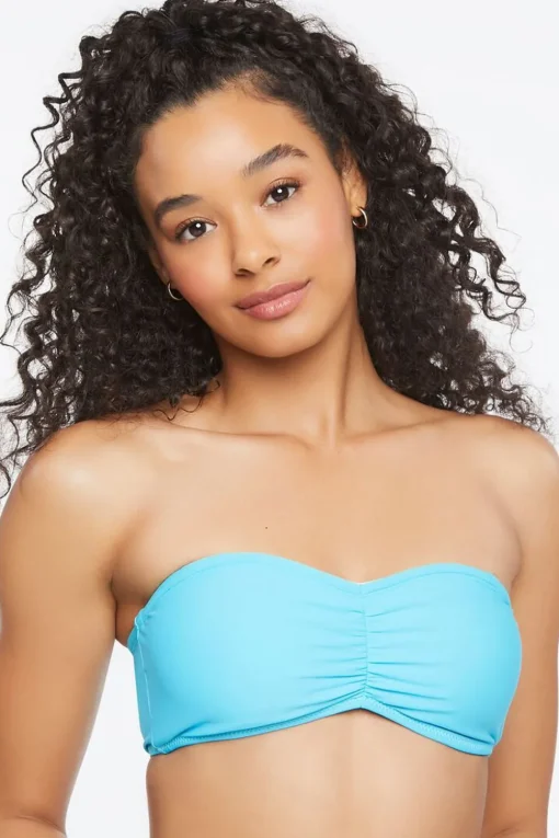 Ruched Bandeau Bikini Top