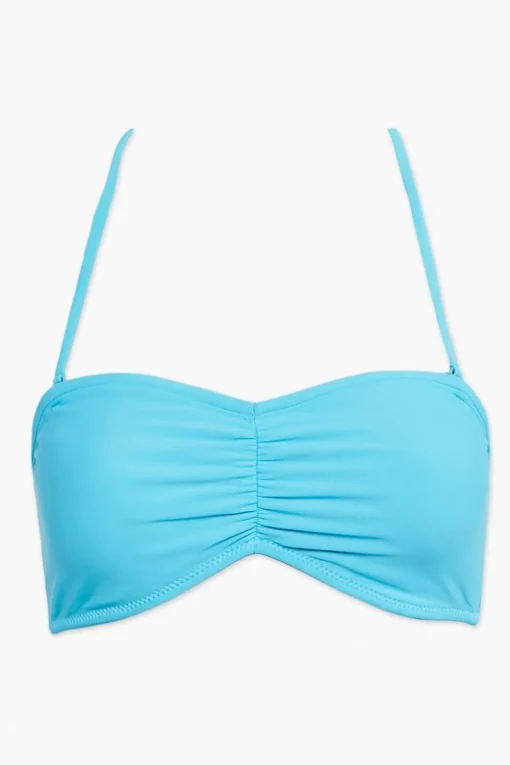 Ruched Bandeau Bikini Top
