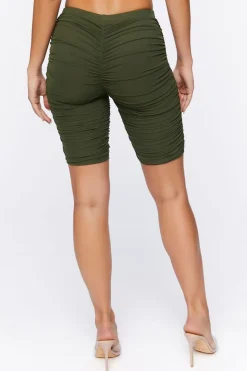 Ruched Biker Shorts