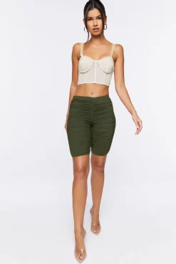 Ruched Biker Shorts