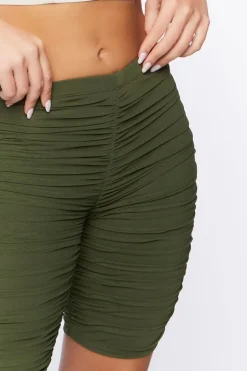 Ruched Biker Shorts