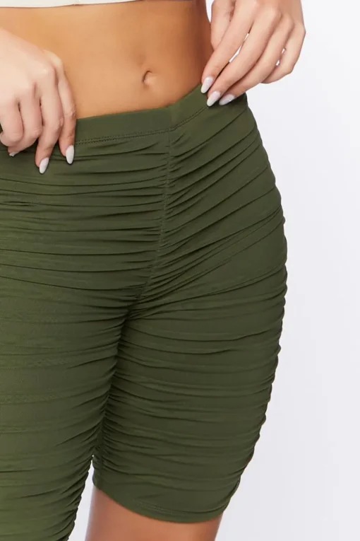 Ruched Biker Shorts