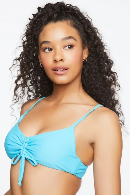 Ruched Bralette Bikini Top