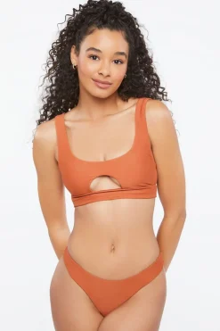 Ruched Brazilian Bikini Bottoms
